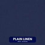 plain linen swatch in navy blue