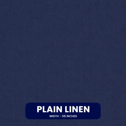 plain linen swatch in navy blue