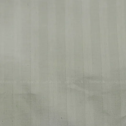 Egyptian Cotton Striped Sheeting (White)